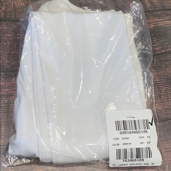 J. Crew Petite High Rise Toothpick Jeans White E2268 - Picture 7 of 9